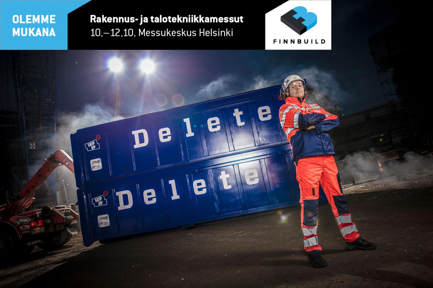 Delete mukana Finnbuild messuilla 2018
