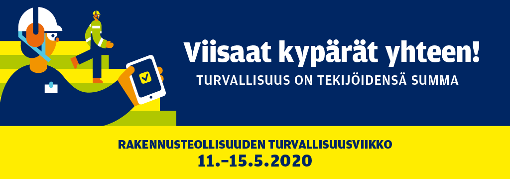 Rakennusteollisuus työturvallusuusviikko 2020